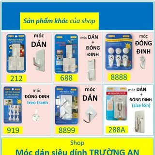 Móc treo dán tường siêu dính chịu lực HÒA HỢP DP-01 _ dán tường sơn nước, dán gạch men