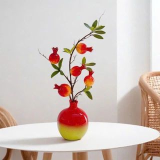 BÌNH LỰU ĐỎ PHONG THUỶ MAY MẮN TRANG TRÍ NGÀY TẾT