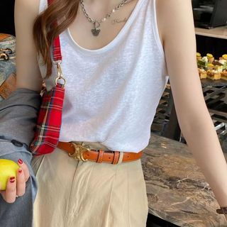 Áo ba lỗ nữ kiểu hàn quốc trơn đơn giản bigsize trẻ trung phù hợp mọi độ tuổi chất cotton thoáng mát rẽ đẹp