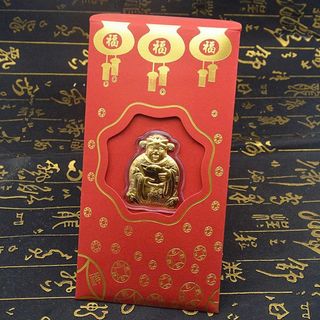 BAO LÌ XÌ THẦN TÀI MẠ VÀNG 24K