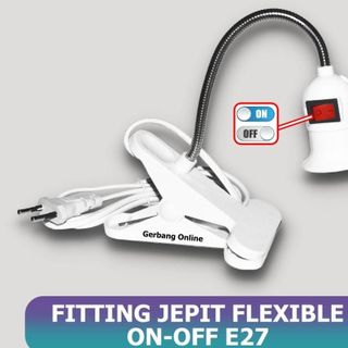 CHÂN ĐÈN KẸP BÀN 2 TRONG 1 ĐUI E27 CÓ CÔNG TẮC