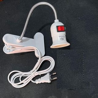 CHÂN ĐÈN KẸP BÀN 2 TRONG 1 ĐUI E27 CÓ CÔNG TẮC