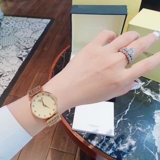SALE RẺ ĐỒNG HỒ NỮ THỜI TRANG LONGIN MẶT TRÒN CHẤM