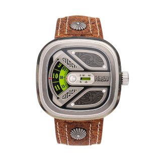 ĐỒNG HỒ NAM SIÊU CẤP SEVEN PRIDAY MÁY CƠ MẶT VUÔNG MŨI TÊN TẶNG DÂY FULLBOX