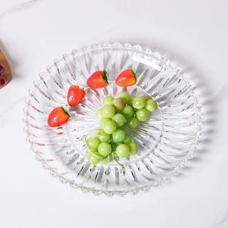 ĐĨA THỦY TINH TRẮNG 37CM 337