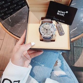 SIÊU RẺ ĐỒNG HỒ NAM TRUNG CẤP MONBLAN DÂY DA MẶT CHẤM