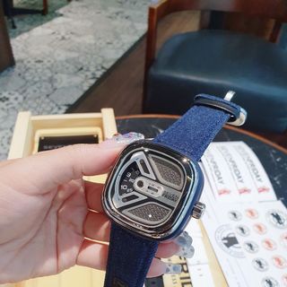 ĐỒNG HỒ NAM SIÊU CẤP SEVEN PRIDAY MÁY CƠ MẶT VUÔNG MŨI TÊN TẶNG DÂY FULLBOX