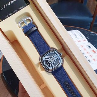 ĐỒNG HỒ NAM SIÊU CẤP SEVEN PRIDAY MÁY CƠ MẶT VUÔNG MŨI TÊN TẶNG DÂY FULLBOX