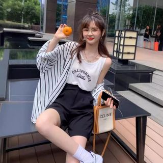 Áo ba lỗ nữ in chữ đơn giản girl chất cotton thoáng mát hàng đẹp giá rẽ hot hit bán chạy mẫu mới