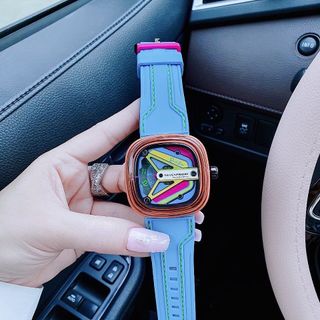 ĐỒNG HỒ NAM SIÊU CẤP SEVEN PRIDAY MÁY CƠ MẶT VUÔNG NEW TẶNG DÂY FULLBOX