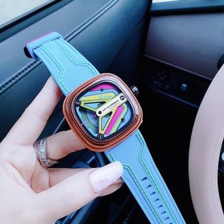 ĐỒNG HỒ NAM SIÊU CẤP SEVEN PRIDAY MÁY CƠ MẶT VUÔNG NEW TẶNG DÂY FULLBOX