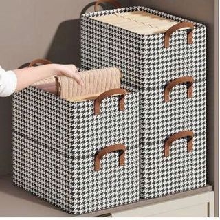 HỘP VẢI ĐỰNG ĐỒ CARO