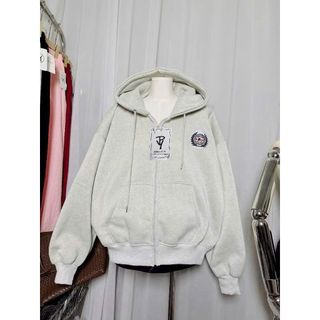 Áo Khoác Thêu Logo Huy Hiệu Chất Nỉ Xuất Khẩu - Dày Dặn Mịn, Nón 2 Lớp