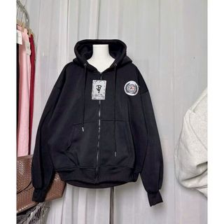 Áo Khoác Thêu Logo Huy Hiệu Chất Nỉ Xuất Khẩu - Dày Dặn Mịn, Nón 2 Lớp