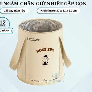 TÚI VẢI NGÂM CHÂN GIỮ NHIỆT GẤP GỌN