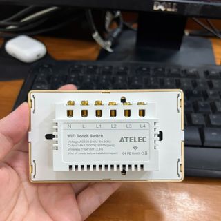 CÔNG TẮC CẢM ỨNG THÔNG MINH ATELEC 4 NÚT - BẢO HÀNH 3 NĂM