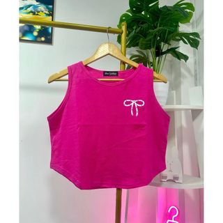 Áo ba lỗ croptop nữ nơ cực xinh bán chạy mẫu mới hot hit chất cotton thoáng mát