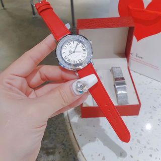 XẢ NHANH SET ĐỒNG HỒ CAO CẤP RODAL CROW DÂY DA TẶNG KÈM DÂY LƯỚI HÃNG