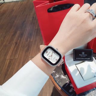 SIÊU SALE ĐỒNG HỒ NỮ CAO CẤP MÁY VÀNG RODAL DÂY DA MẶT CN XÀ CỪ