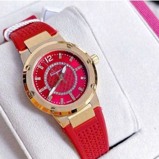 ĐỒNG HỒ NỮ CAO CẤP SALVATHORE F80 FIG DÂY CAO SU NIỀNG THÉP GOLD