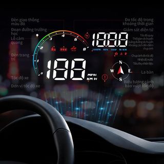 HUD M24 chính hãng – Hiển thị tốc độ kính lái, hỗ trợ cảnh báo giao thông bằng giọng nói tiếng Việt