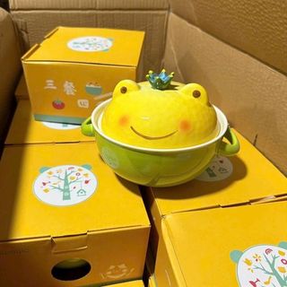 Nồi Sứ , Âu Sứ Con Vật Có Nắp Kèm Núm Cute ( THÙNG 40C )