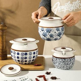 Hũ Sứ Đựng Gia Vị Kèm Thìa 1400ml (THÙNG 18C)