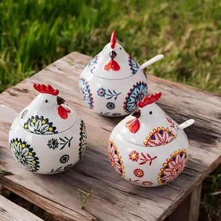 Hũ Mỡ Chưng Âu Mỡ Hình Gà (THÙNG 80C)