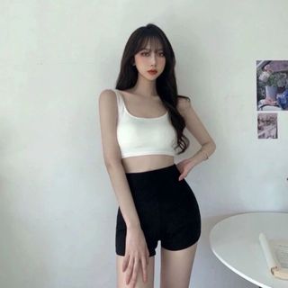 Quần đùi nữ năng động chất thun co giản 4 chiều siêu ôm dày dặn tôn dáng nâng mông TTHAO STORE