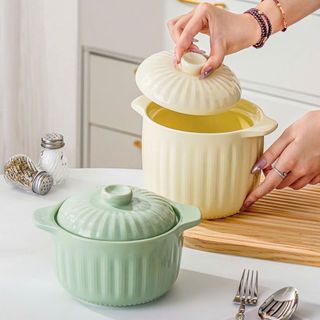 Hũ mỡ hũ chưng âu mỡ nồi sứ sọc 1L (THÙNG 18C)