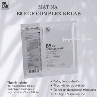Mặt Nạ DƯỠNG DA KRLAB B5 EGF Complex Mask