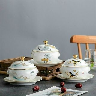 Hũ sứ Thố âu liễn Yến Hoa Sen VV( THÙNG 54C)