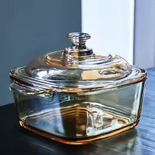 Nồi Thủy Tinh Vuông Nhỡ Trắng 203-2 (THÙNG 12B)