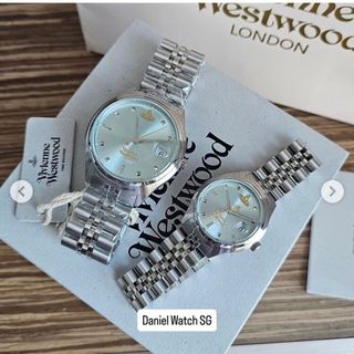 SET ĐỒNG HỒ NỮ CAO CẤP VIENNE CAMBERWELL BẠC MẶT XANH HAI SIZE FULLBOX