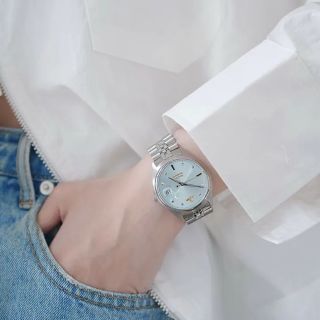 SET ĐỒNG HỒ NỮ CAO CẤP VIENNE CAMBERWELL BẠC MẶT XANH HAI SIZE FULLBOX
