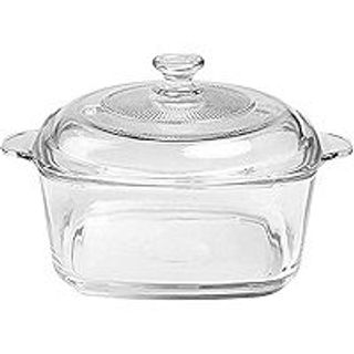 Nồi Thủy Tinh Vuông Nhỡ Trắng 203-2 (THÙNG 12B)