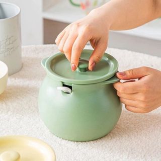 Hũ Chưng , Liễn Sứ , Âu Sứ Họa Tiết 1500ml (THÙNG 16C)