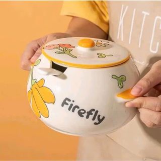 Hũ Mỡ Sứ , Âu Chưng Họa Tiết 880ml (THÙNG 24C)