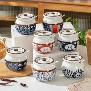 Hũ Chưng , Liễn Sứ , Âu Sứ Họa Tiết 700ml (THÙNG 32C)