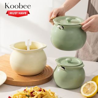 Hũ Chưng , Liễn Sứ , Âu Sứ Họa Tiết 700ml (THÙNG 24C)