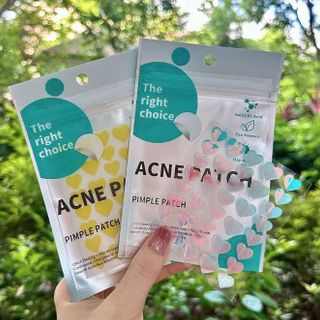 TÚI ZIP 36 MIẾNG DÁN MỤN : TIM-TRÒN-SAO