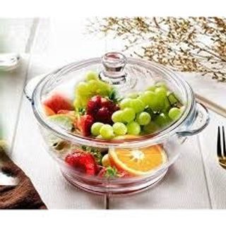 Nồi Thủy Tinh Tròn Nhỡ Trắng BJ118-2 (THÙNG 12C)