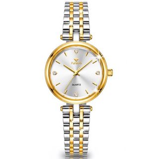 ĐỒNG HỒ NỮ CHÍNH HÃNG FUNMEI F2119 DÂY THÉP MẶT TRÒN KÍNH SAPHIRE FULLBOX TEM