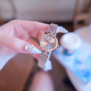 ĐỒNG HỒ NỮ CHÍNH HÃNG FUNMEI F2119 DÂY THÉP MẶT TRÒN KÍNH SAPHIRE FULLBOX TEM