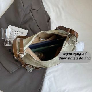 TÚI XÁCH NỮ THỜI TRANG – DA LOANG SANG CHẢNH KÈM CHARM W711 - WINNIE HOUSE