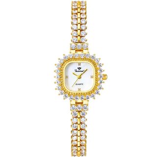 ĐỒNG HỒ NỮ CHÍNH HÃNG FUNMEI F2125 MẶT VUÔNG VIỀN ĐÁ FULLBOX TEM