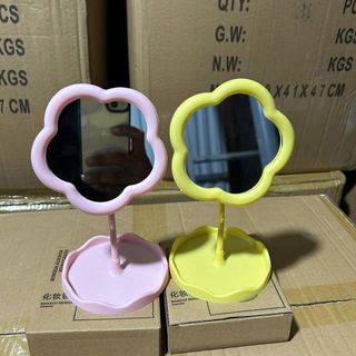 Gương Để Bàn Kèm Khay Đựng Đồ Hình Hoa Hướng Dương