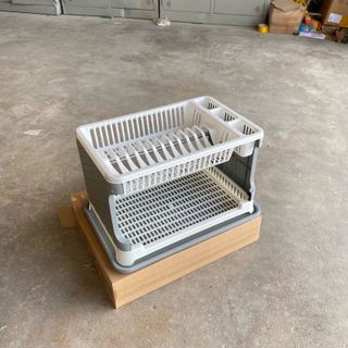 KỆ ÚP CHÉN 2 TẦNG KÈM KHAY HỨNG