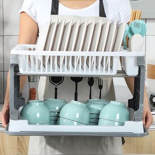 KỆ ÚP CHÉN 2 TẦNG KÈM KHAY HỨNG
