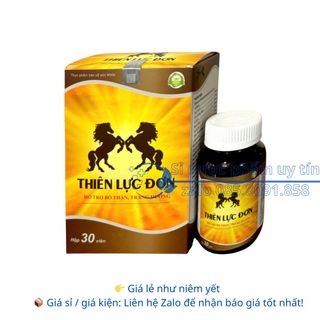 Viên uống bổ thận Thiên Lực Đơn giúp bổ thận, tráng dương, hỗ trợ cải thiện sinh lý nam giới hộp 30 viên